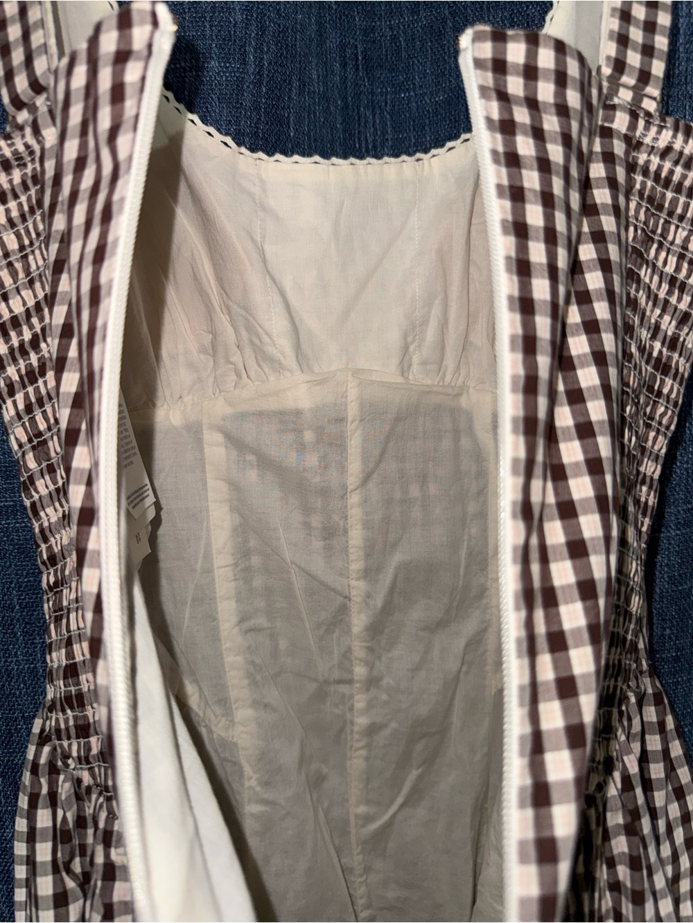 Abercrombie & Fitch Bra-Free Dylan Midi Dress in Mahogany Pattern Size S - Picture 9 of 13